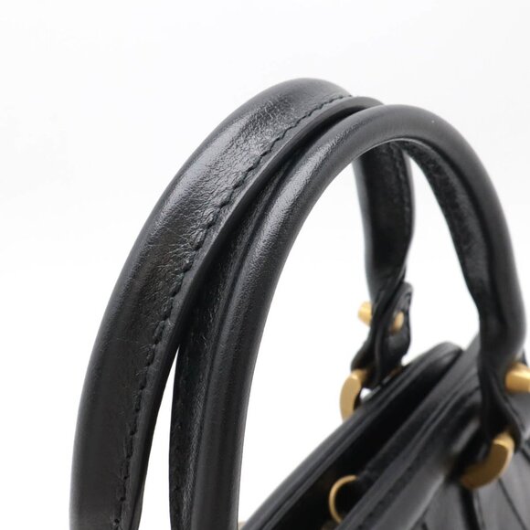 GUCCI Black Leather Shoulder Bag - Picture 6 of 9